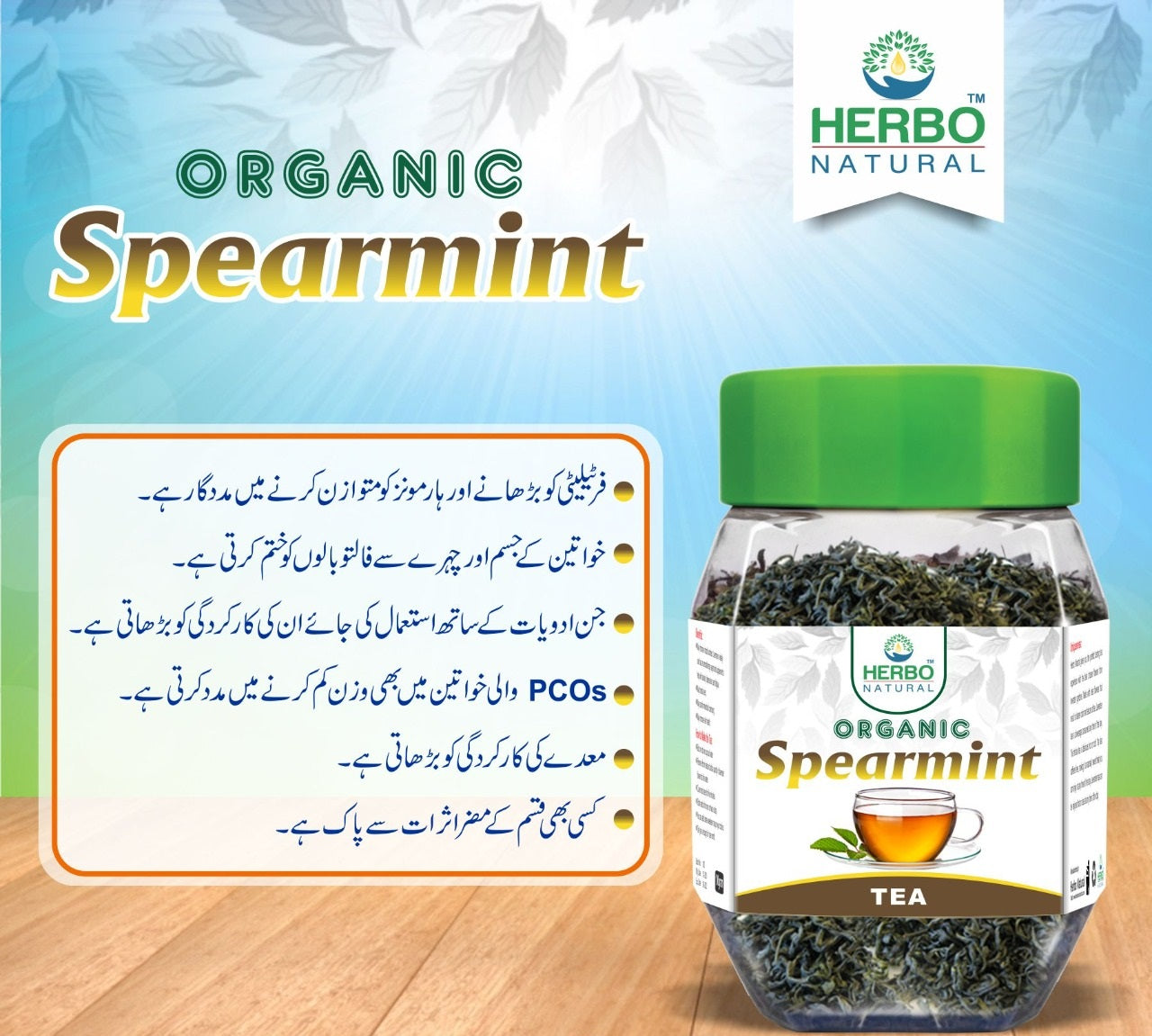 Spearmint Green Tea - 40 Grams